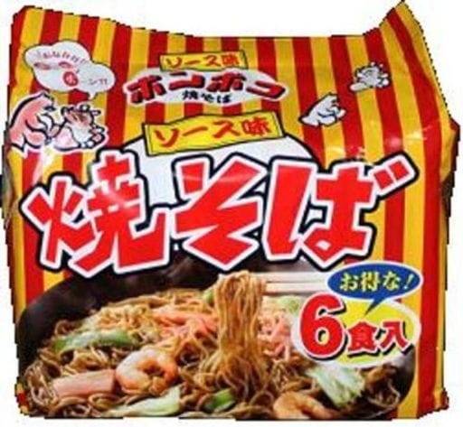 山本製粉 ポンポコ焼そばソース味 6食パック6個