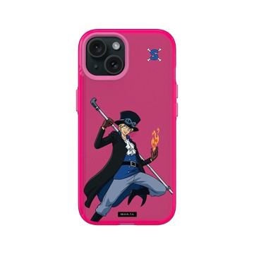 iPhone 15 Clear 粉漾桃 - 航海王 One Piece - 角色系列-薩波