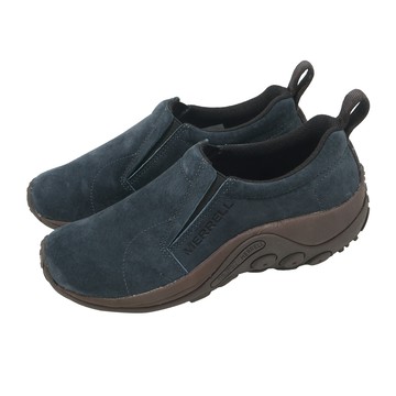 [ACS] Merrell 休閒鞋 Jungle Moc 女鞋 藍 麂皮 緩衝 鬆緊帶 易穿脫 ML00005759