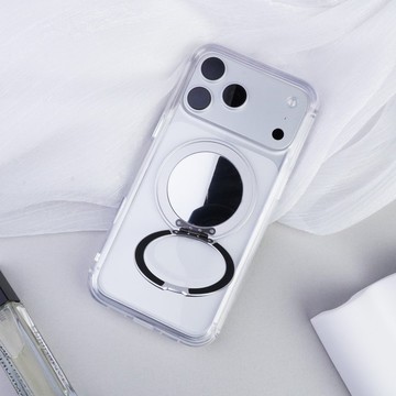 【Mira Winks】Apple iPhone 極空戰甲 旋轉磁吸支架+鏡面 無蓋版