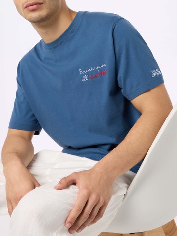 MC2 Saint Barth Man Classic Fit Cotton Jersey T-shirt Portofino With Bocciato Pure Allalcol Test Embroidery