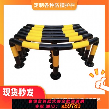 【廠家直銷 可打統編】定制加油站防撞柱U型M型弧形防撞護欄車位隔離樁警示柱道路防護欄