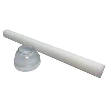 bargogo 手打檸檬棒(白) + 防濺蓋  手打檸檬棒 長44 x 直徑4cm + 防濺蓋 高6.5 x 直徑9.2cm  1組