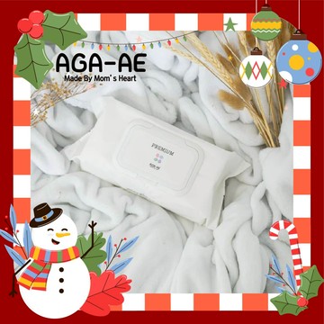 【安琪兒婦嬰百貨】韓國原裝 AGA純白厚濕紙巾-箱購10包 (70抽)