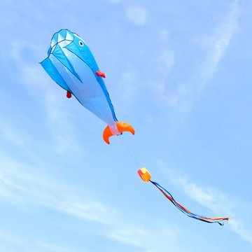 大鯨魚造型風箏(軟式風箏)(全配/附150米輪盤線)888便利購