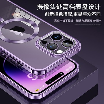 錶盤設計 磁吸無線充 防摔殼 手機殼 適用於 蘋果 iphone 14 13 12 Pro max 14pro 保護殼
