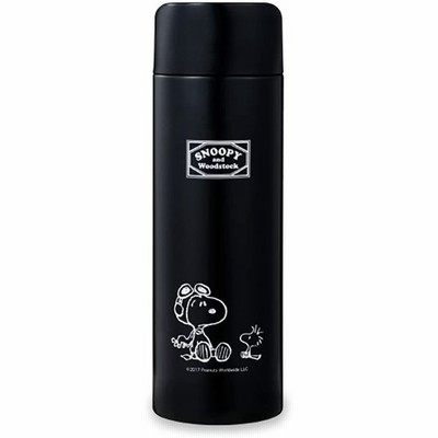 スヌーピー 水筒 保温 保冷 軽量 ダイレクト ステンレスボトル 490ml Snoopy ブラック 通販 Lineポイント最大get Lineショッピング