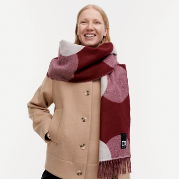 【MARIMEKKO】OYDIS PEILI 羊毛印花圍巾 ｜生日快樂 ｜生日禮物