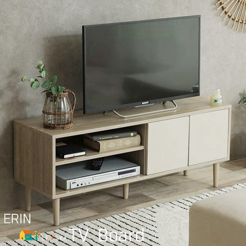 g134009]【幅110cm】Erin バイカラーテレビボード ローボード