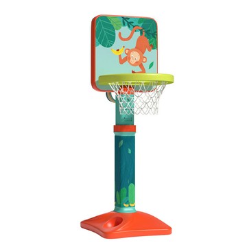 mideer 多功能成長籃球架 9檔高度可調 3歲以上適用  綠色 + 橘色  1組