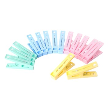 Axis 艾克思 粉彩防滑強力曬衣夾60入  台灣製造  齒痕設計  顏色隨機  1組