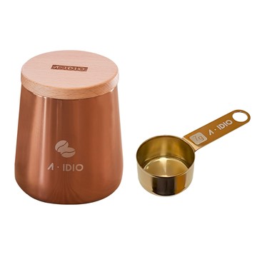 【AIDIO 阿迪優】鈦金典藏密封罐 含鈦金量匙 - 曜石黑