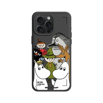 iPhone 15 Pro Max SolidX 黑 - Moomin - 誰沒看鏡頭？