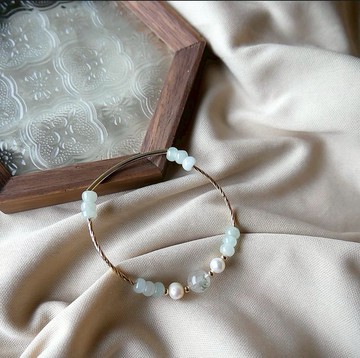 翡翠/翠幽靈/天然珍珠-算盤一響。黃金萬兩