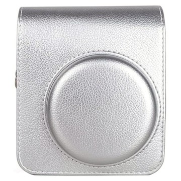 拍立得相機合身收納保護皮套 mini40適用 銀色  單一商品  1個