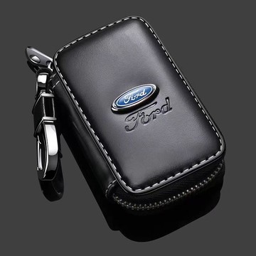 【浮雕標誌】汽車鑰匙包 鑰匙套 保護套 FORD 福特_Kuga Focus Fiesta Escort 真皮鑰匙包