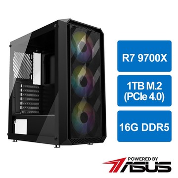 華碩B650平台[魔域邪神]R7 9700X/16G/1TB_M2
