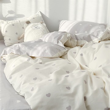 北歐ins全棉床上四件套100純棉被套夏季床罩床單人宿舍床品三件套