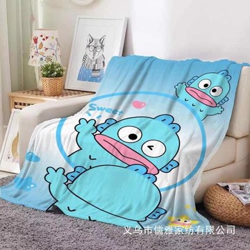 三麗歐丑魚漢頓法蘭絨毛毯 節日禮物 床上用品客廳沙發懶人蓋毯來