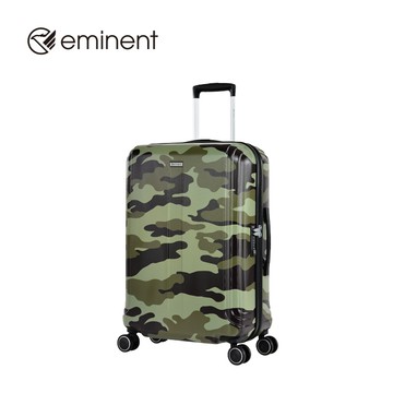 eminent品牌旗艦館-【休伯特】24吋經典迷彩設計PC行李箱KJ09 (軍綠迷彩