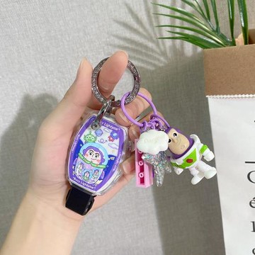 巴斯光年適用奔馳鑰匙套新E級C260L女包E300L鑰匙扣GLC/GLE/A/GLA