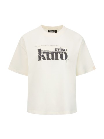 Logo Print on Layered Patch T-Shirt