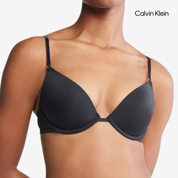【Calvin Klein】 CK Minimalist Push Up Plunge Bra_黑色