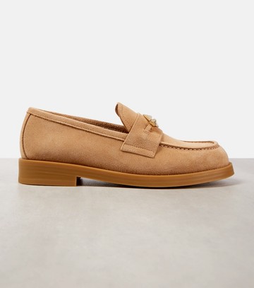 Jimmy Choo Maddie Diamond suede loafers