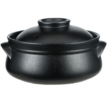 陶鍋/砂鍋 YIMI 依米 日式黑陶砂鍋 9吋-2.5L 耐高溫湯鍋 煲湯燉鍋 陶瓷鍋 家用砂鍋 日式砂鍋 陶鍋（3-5人）