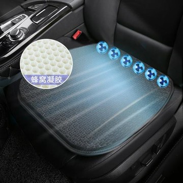 USB汽車通風坐墊 凝膠透氣座椅墊 四季通用增高夏季軟座墊批發