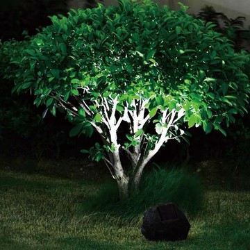 太陽能燈戶外庭院仿真石頭燈花園草坪裝飾LED防水射燈光控常亮燈