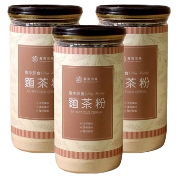 GreenMarket 菓青市集 古早味麵茶粉  400g  3罐