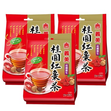 義美 桂圓紅棗茶180gx3袋優惠組