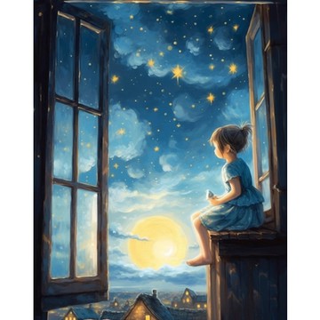 限時促銷 100款 數字油畫 40x50cm 無框畫布 油畫布 數字油畫布 丙烯顏料畫 數字畫 P0052