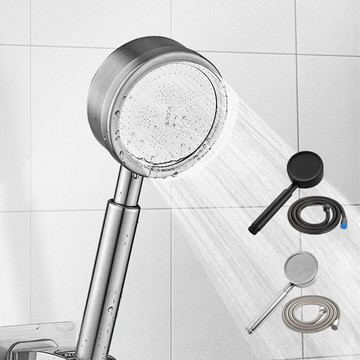 304不鏽鋼蓮蓬頭 【C208】 『匠人工藝/磨砂烤漆』 增壓蓮蓬頭 淋浴蓮蓬頭 不銹鋼 花灑 省水蓮蓬頭 加壓蓮蓬頭 不鏽鋼軟管 加密管 衛浴用品