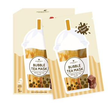 【新品上市】安妮絲薇 珍珠奶茶面膜系列 黑糖保濕面膜 5入/盒