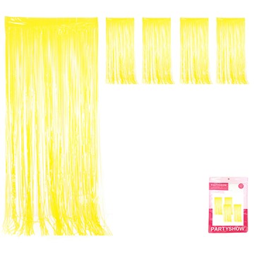 PARTYSHOW 派對裝飾雨絲簾 4入  4個  淡黃色