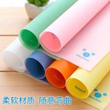 💛臺灣有貨🚀🚀💛免運💛可開發票💛A4桌面軟墊板考試用試卷墊學生寫字板寫字墊A3硅膠少女心透明墊本