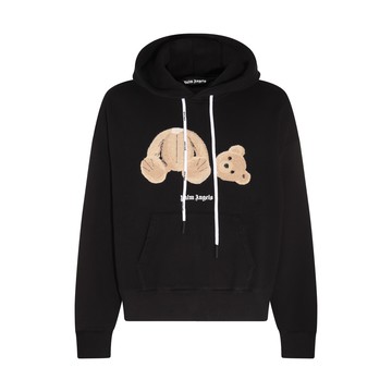Palm Angels - Black Cotton Teddy Bear Sweatshirt