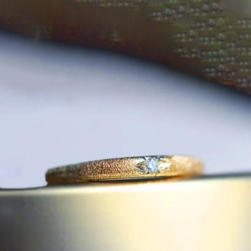 逐夢日系特殊閃沙工藝戒指S925鋯石指環清新女太陽神戒環活口