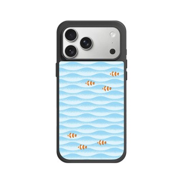 iPhone 17 Pro Max SolidX 黑 - Ocean Collection: Let's Sea 海洋系列：一路向海 - 海波交響（小丑魚）