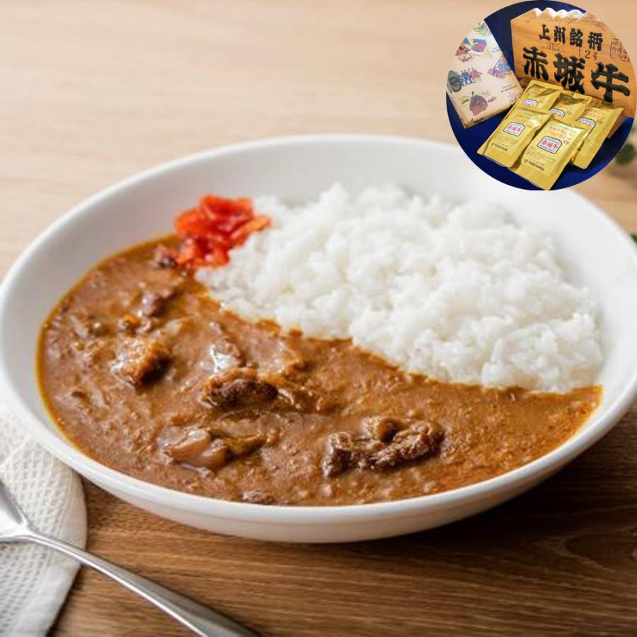 群馬 赤城牛カレー ゴールドタイプ 5食セット 中辛 ビーフカレー レトルトカレー ご当地 お取り寄せ