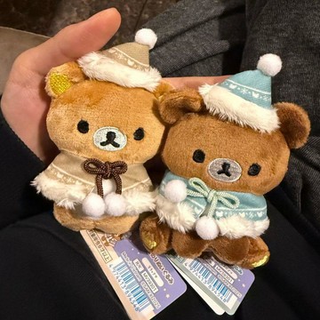 ❣新品推薦❣拉拉熊吊飾 懶懶熊 包包吊飾 絨毛玩偶掛件 生日禮物 聖誕限定san-x毛絨掛送朋友女生節日禮物掛件