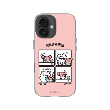 iPhone 16 Clear Case（相機按鈕） 透明 - 爽爽貓 Song Song Meow by SECOND - 一起變美吧