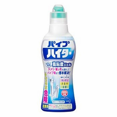 花王　パイプハイター　高粘度ジェル　(500g)　塩素系　排水パイプ用洗浄剤　(4901301369406)