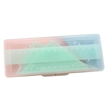 Sevenzip 粉彩三角板量角器4件組  綠色  1組