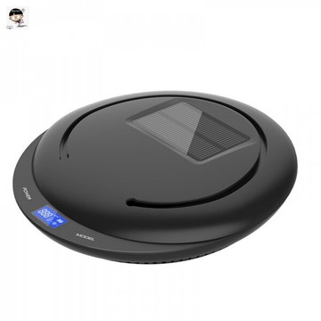 【小明淘家】太陽能車載空氣淨化器汽車用負離子香氛空氣淨化器除甲醛霧霾異味