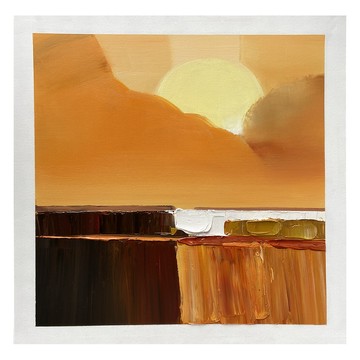 御畫房 當代國家級展覽畫家 抽象系列手繪油畫80×80cm(DB-200)