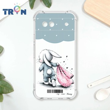 TRON GOOGLE Pixel 8A 小動物的小被被 兔貓 四角防摔載具殼 軟殼 手機殼
