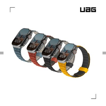 【UAG】Apple Watch 磁吸時尚雙色矽膠錶帶｜38/40/41/42/44/45/46/49mm
